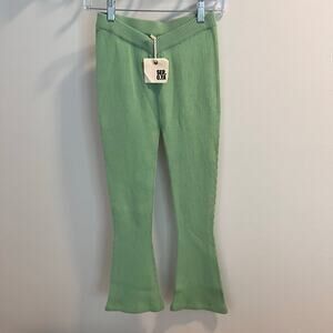 NWT SER.O.YA Green High rise with Slight V Waist Lux Pant Size S